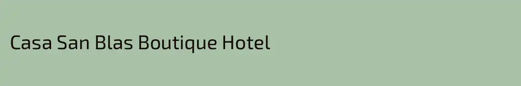 Casa San Blas Boutique Hotel